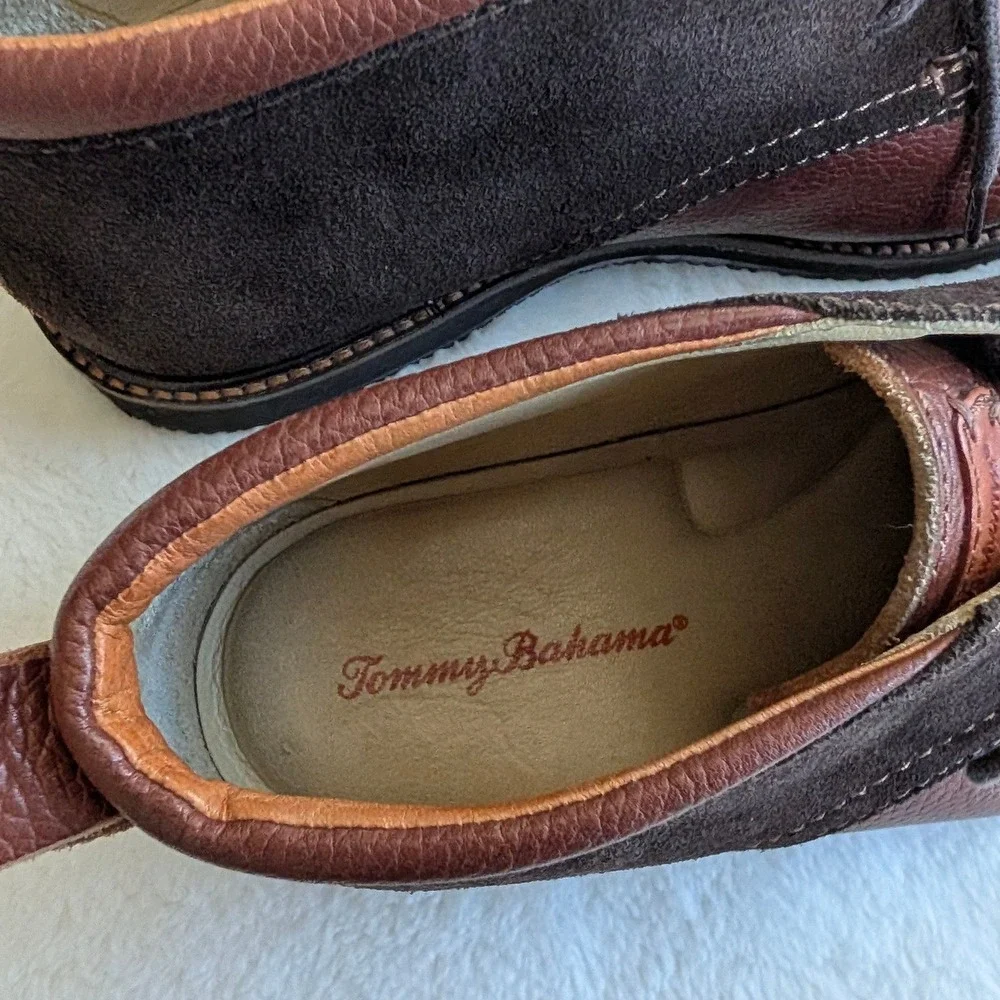 Tommy Bahama Elijah Men's Brown Leather Suede Chukka Boots Size 7.5 M